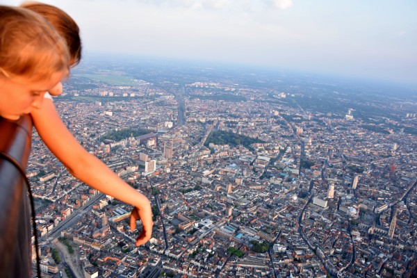 Ballonvaart boven het centrum van Antwerpen met Filva Ballonvaarten