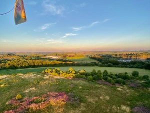 Ballonvaart te Bastogne aan de Mardasson.